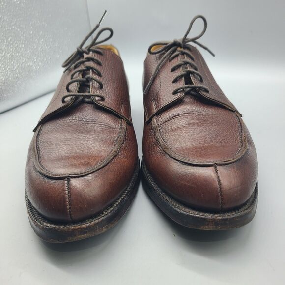 Peal & Co Brooks Brothers shoes Brown Grain Leather Split Toe Derby  Mens 10.5 main image 15
